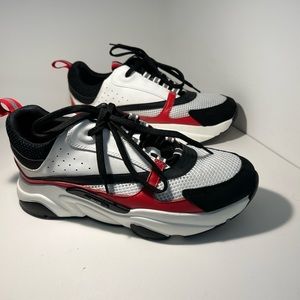 Dior Mens Mesh Red B22 Sneakers size 42